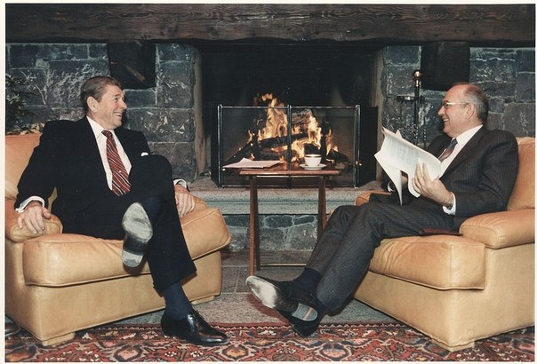 Фото: Встреча Рейгана и Горбачева