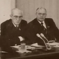 Действующий и будущий генсеки ЦК КПСС  СССР Ю.В. Андропов и М.С. Горбачев, 1982 год