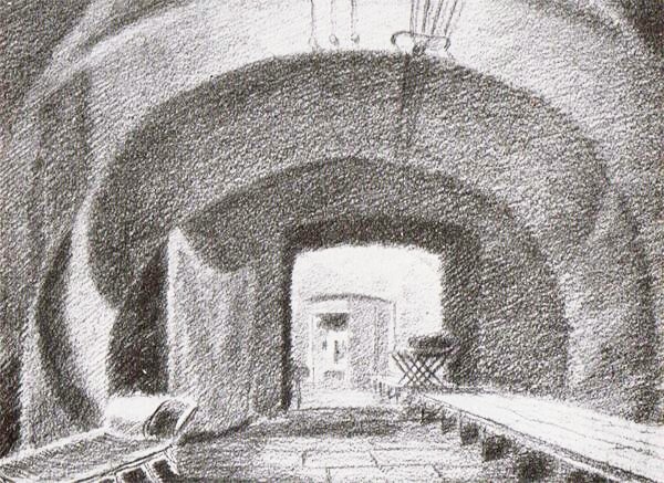 Фото: Нижние залы Эрмиажа были переделаны в бомбоубежище во время войны. 1941 год