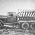 Один из первых опытных вариантов БМ ракетных установок Катюша, 1937 год