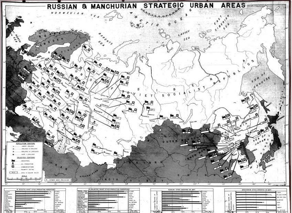 Фото: План  США  по разделу СССР после нанесения ядерных ударов  Дропшот, 1949 год