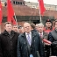 Геннадий Зюганов с однопартийцами из  КПРФ на Красной площади, 2012 год