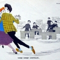 Карикатура на советских стиляг начала 60-х. 1961 год