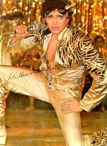 Фото: Актер Митхун Чакраборти — танцор диско. 1982 год