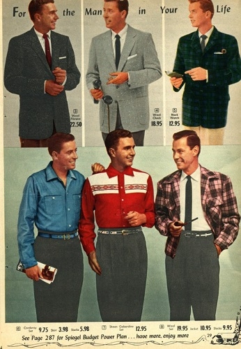 Фото: Мужская мода 50 -х годов