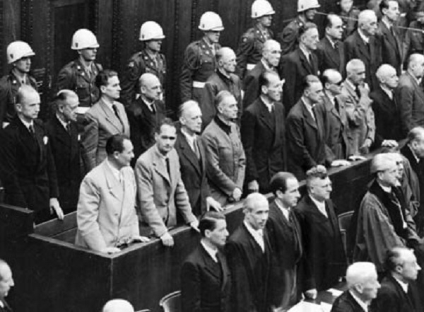 Фото: Вынесение приговоров на Нюрнбергском процессе