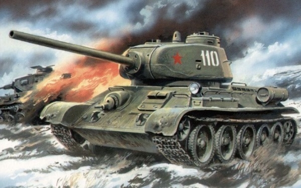Фото: Легендарный победный танк времен ВОВ Т-34