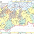 Карта часовых поясов СССР