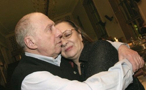 Фото:  Актер Сергей Юрский с женой актрисой Натальей Теняковой
