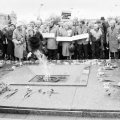 Празднование Дня Победы. Минск. У Вечного огня на площади Победы