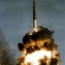 Ракетный комплекс Тополь во время  запуска. 2009 год